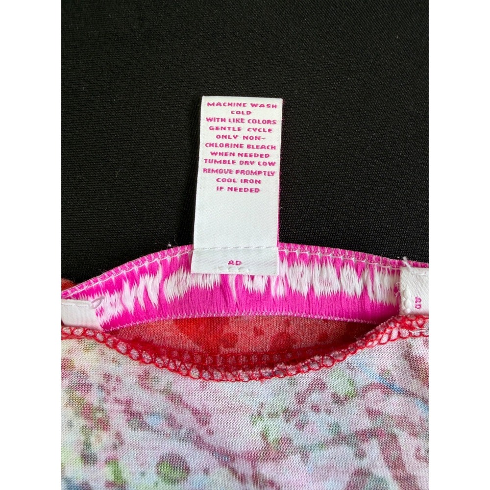 Leoma Lovegrove Top Womans Medium Ocean Christmas Beachy Coastal Asymmetrical - Picture 11 of 14
